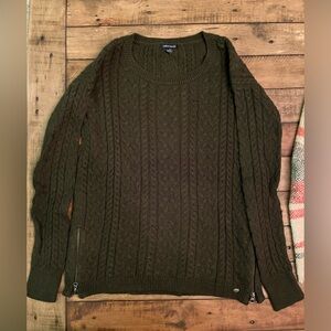 Green Wool/cotton Sweater